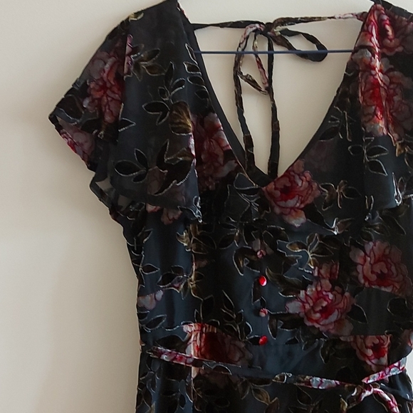 Dex label burnout velvet dress Size L - Picture 2 of 6